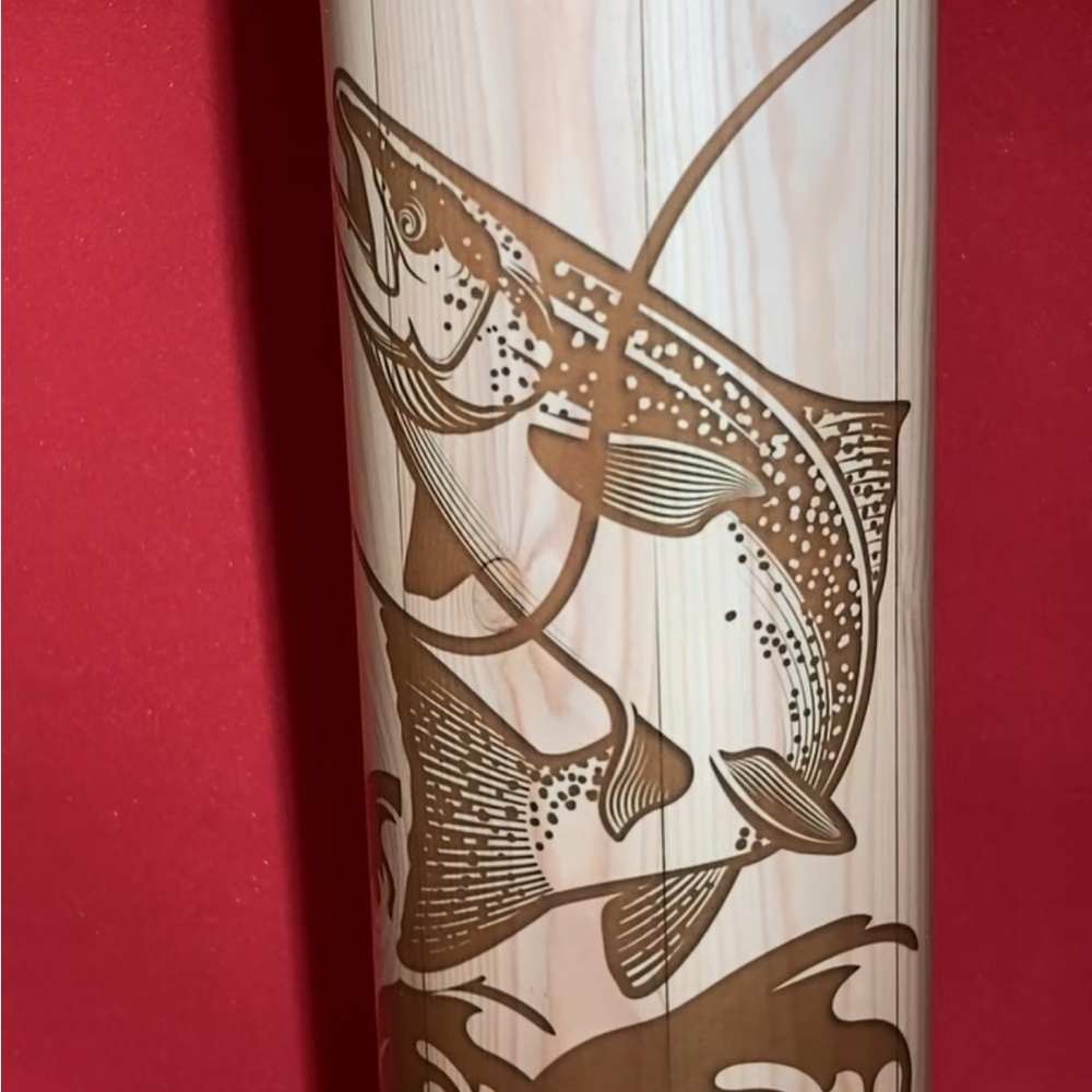 Wood Look Fly FishingTumbler